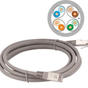 Patch-cord S/FTP kat.6A LSOH 2.0m szary KKS6ASZA2.0 - obrazek 1