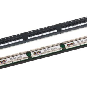 Patch panel 1U/19 cali UTP nieekranowany 24 porty kat. 6 złącza LSA PK-U6-1 - obrazek 1