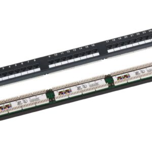 Patch panel 1U/19 cali UTP nieekranowany 24 porty kat. 5E złącza LSA PK-U5-1 - obrazek 1