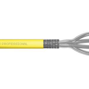 Kabel teleinformatyczny S/FTP kat.7A LS0H drut żółty Dca DK-1743-A-VH-1 /100m/ - obrazek 1