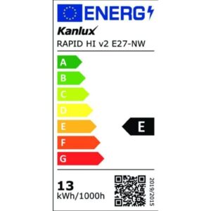 Żarówka LED E27 RAPID HI v2 E27-NW 1520lm 4000K barwa neutralna 22954 - obrazek 1