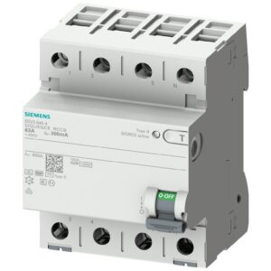 Wyłącznik różnicowoprądowy 4P 63A 0,03A Typ B 400V AC 5SV3346-4 - obrazek 1
