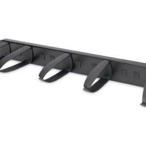 Organizator kablowy 19 1U 5x uchwyty PVC obrotowe elastyczne 31x85mm czarny DN-97602-2 - obrazek 1