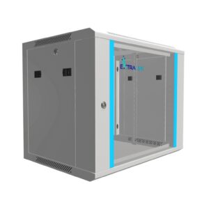 Szafa rack montowana na ścianie Extralink 9U 600x450 Szara - obrazek 1