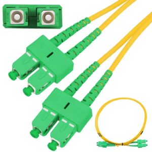 Patchcord Jednomodowy, Duplex, G.657A1, 3mm, 0,5m Extralink SC/APC-SC/APC - obrazek 1