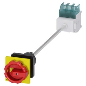 Rozłącznik główny/awaryjny 3P 32A 11.5kW AC23A 400V montaż na płycie z wałkiem pokrętło otwór centralny 22.5 mm 3LD2244-0TK53 - obrazek 1