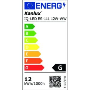 Żarówka LED GU10 IQ-LED ES-111 ściemnialna 12W-WW 950lm 2700K barwa ciepła, 5 lat Gwar. 27318 - obrazek 1