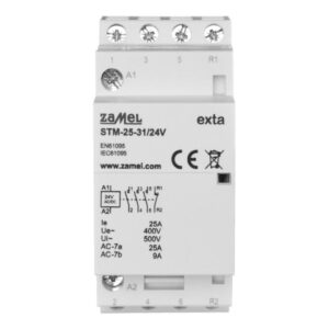 Stycznik modułowy instalacyjny 25A 3Z+1R 24V AC/DC typ: STM-25-31/24V EXT10000293 - obrazek 1