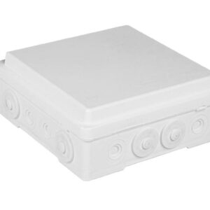 Puszka naścienna przyłączeniowa 130x52x130 mm, z 4 dławnicami, IP54, odporna na UV, NPP130 biała 35390006 - obrazek 1