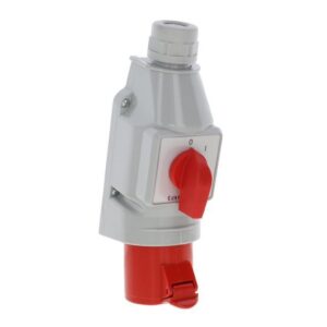 Gniazdo wt.izol.stałe 32A/400V 3P+Z z przełącz.0-1 186 - obrazek 1