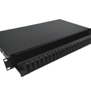 Przełącznica światłowodowa 24xSC duplex 19 1U z płytą czołową, wysuwalna FOP-1U-24SCD-C - obrazek 1