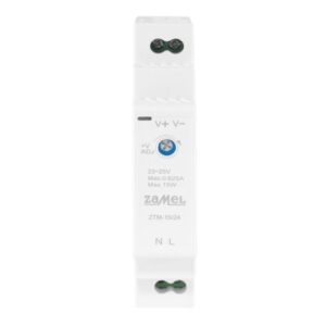 Zasilacz impulsowy montowany na szynie TH-35 (DIN) 15W 24V DC typ: ZTM-15/24 EXT10000280 - obrazek 1