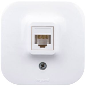 FORIX Gniazdo komputerowe pojedyncze RJ45 kat.5e UTP białe 782424 - obrazek 1