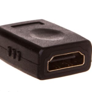 Adapter HDMI Highspeed 2.0 z Eth. Typ HDMI A/HDMI A, Ż/Ż czarny AK-330500-000-S - obrazek 1