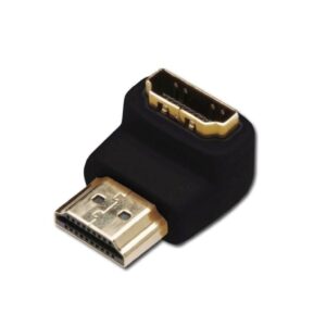 Adapter HDMI Highspeed 2.0 z Eth. kątowy Typ HDMI A/HDMI A, M/Ż czarny AK-330502-000-S AK-330502-000-S - obrazek 1