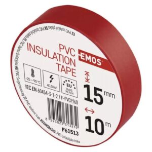 Taśma izolacyjna PVC 15mm / 10m czerwona F61513 /10szt./ - obrazek 1