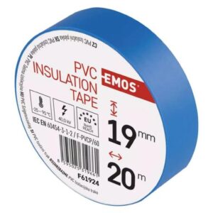 Taśma izolacyjna PVC 19mm / 20m niebieska F61924 /10szt./ - obrazek 1