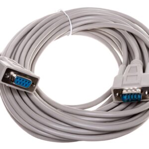 Kabel przedłużający RS232 1:1 Typ DSUB9/DSUB9, M/Ż beżowy 10m AK-610203-100-E - obrazek 1