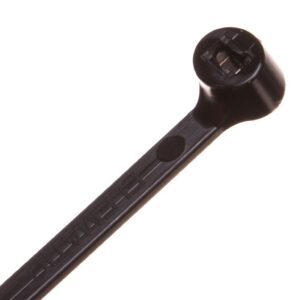 Opaska kablowa 200x3,5 czarna UV 2-LOCK zęby stalowe BMTN2035 /100szt./ - obrazek 1