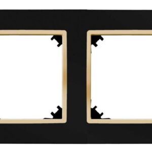 SANTRA ramka podwójna czarny/złoty 4172-47 - obrazek 1