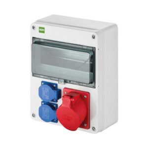 Rozdzielnica budowlana RS-10 10-mod. 2x2P+Z, 32A/5P, IP54 bez zabezpieczeń 6225-00 - obrazek 1
