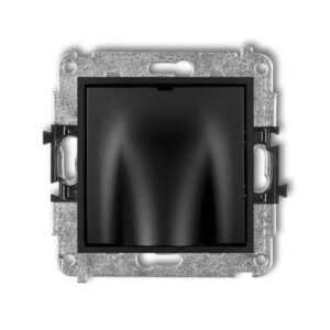 ICON Mechanizm wypustu kablowego czarny mat 12IWPK - obrazek 1