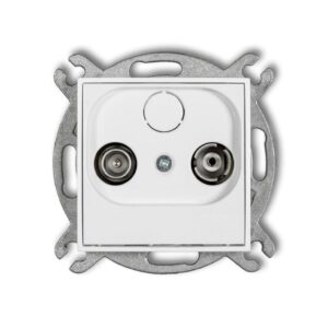ICON Mechanizm gniazda abonenckiego RTV końcowego 2dB biały IG2K - obrazek 1