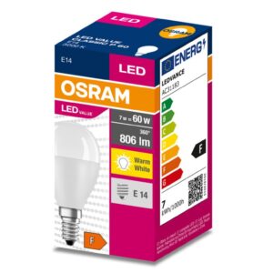 Żarówka LED VALUE CLASSIC P 60 E14 7,5W 806lm 3000K 830 FR non-dim 4058075630390 - obrazek 1