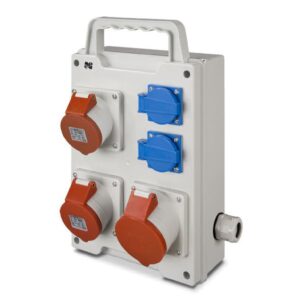 Rozdzielnica budowlana przenośna RS-P 2x2P+Z, 2x16A/5P, 1x32A/5P, IP44 6215-00 - obrazek 1