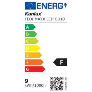 Żarówka LED GU10 TEDI MAXX LED GU10-WW 900lm 3000K barwa ciepła 23412 - obrazek 1