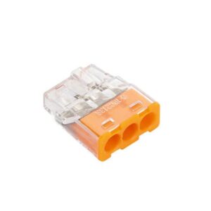 Szybkozłączka samozaciskowa bezgwintowa MINI do drutów (0,2 do 2,5 mm), 3 tory, PC213S transparentnya 89241000 /100 szt./ - obrazek 1