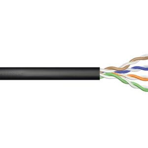 Kabel U/UTP kat. 5e 100m PE drut czarny, zewnętrzny żelowany DK-TP512-1 /100m/ - obrazek 1