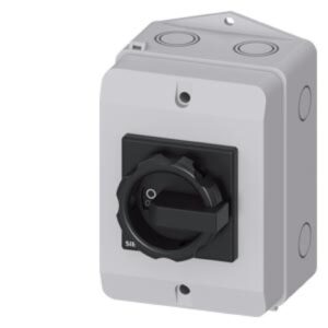 Rozłącznik główny w obudowie 3P 16A 7.5kW AC23A 400V styki pom 1Z 1R pokrętło czarne 3LD2064-1GP51 - obrazek 1