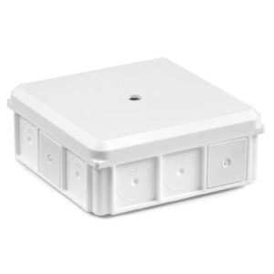 Puszka naścienna 90x37x90mm IP55 z dławnicami z wkrętem biała NSW90x90 +3szt. złączka SCL IDEALNA (zestaw promocyjny) 35418706 - obrazek 1