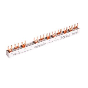 Szyna prądowa łączeniowa - widełkowa 3-fazowa 63A 12 modułów 10 mm pod zabezp. różnicowo-prądowe SW3F(3P+N) 10 12M63A 81992206 - obrazek 1