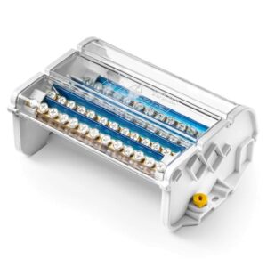 Czterobiegunowy modułowy blok rozdzielczy 4x(8x25 mm2 4x35 mm2 1x50 mm2) na szynę TS35 ShNK 4x13 85145002 - obrazek 1