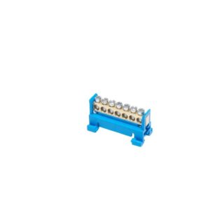 Listwa zaciskowa na szynę N7 neutralna 7-torowa 16mm 400V AC 63A niebieska 81700003 - obrazek 1