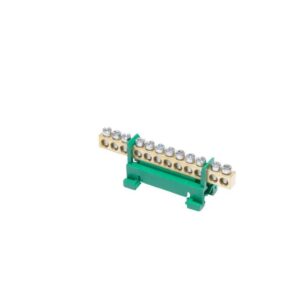 Listwa zaciskowa na szynę PE12 ochronna 12-torowa 16mm 400V AC 63A zielona 81701005 - obrazek 1