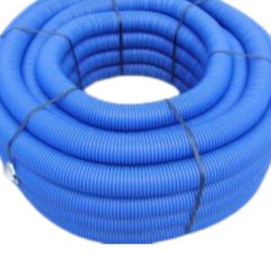 Rura karbowana dwuścienna HDPE 450N niebieska UV z pilotem i złączką fi 75/63 (50mb) 31NT075 - obrazek 1