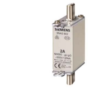 WKŁADKA TOPIKOWA NH 500V WLK. 000 25A GG 3NA3810 /3szt./ - obrazek 1