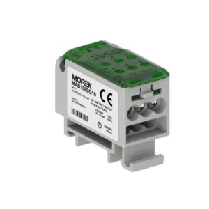 Blok dystrybucyjny - rozdzielczy OJL80A zielony AL/CU we: 2x 2.5-16mm wy: 6x 2.5-6mm, 1000VAC/1500VDC MAB1080G10 - obrazek 1