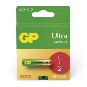 GP bateria alkaliczna ULTRA AAA (LR03) 6+2PP /8szt./ - obrazek 1