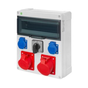 Rozdzielnica budowlana RS-13 13-mod. wyłącznik 0/1, 2X2P+Z, 16A/5P, 32A/5P IP44 6210-16 - obrazek 1
