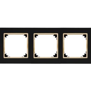 VESTRA ramka pięciokrotna IP20 czarny/złoty 3875-47 - obrazek 1
