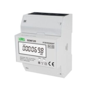 Wskaźnik LCD 3-fazowy 100A 4-modułowy SDM72D - obrazek 1