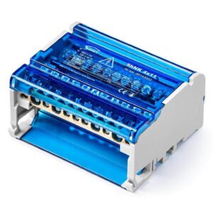 Czterobiegunowy modułowy blok rozdzielczy 4x(7x6mm2 2x25mm2 2x35mm2) na szynę TS35 ShNK 4x11 85143002 - obrazek 1