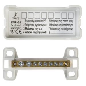 Szyna wyrównawcza 6x6mm2, 2x25mm2 SWP-G2 A14-6208 - obrazek 1