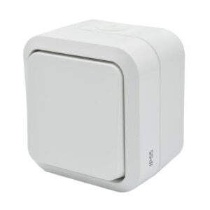 Łącznik zwierny dzwonek pojedynczy natynkowy Aqua Pro IP55 biały 60222 - obrazek 1