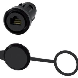 Gniazdo RJ45 Cat.6 do otworu 22mm tworzywo z zaślepką IP65 SIRIUS ACT 3SU1900-0GB10-0AA0 - obrazek 1