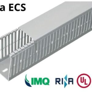 Korytko grzebieniowe samogasnące 120x40 szare z pokrywą PV UV /2m/ ECS12040 - obrazek 1